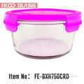 US market hot selling glass lunch box with lock lid